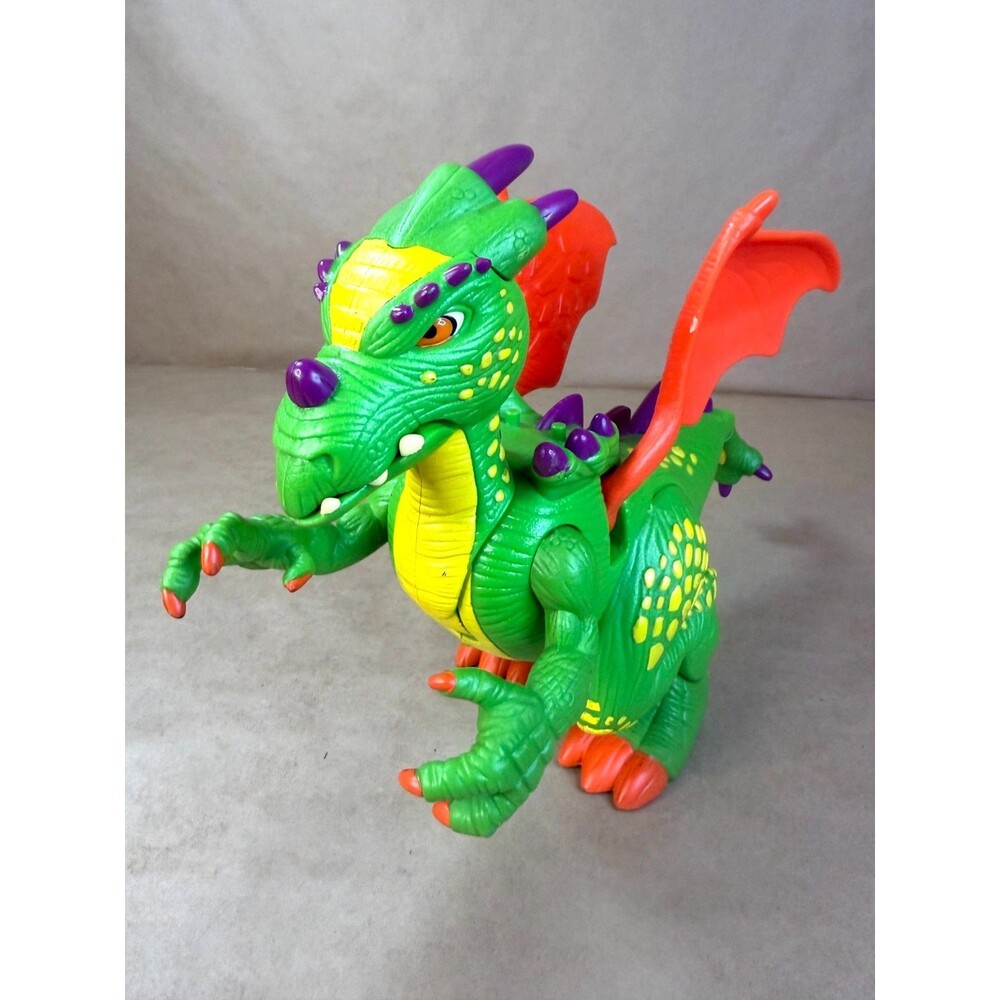 Vintage 2005 Fisher-Price Imaginext Deluxe Green Dragon (K5878) - TESTED & WORKS
